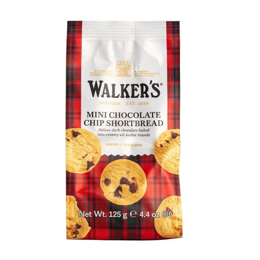 Walkers Shortbread Mini Chocolate Chip Rounds 4.4oz (Case of 6) - Three Lions Pantry