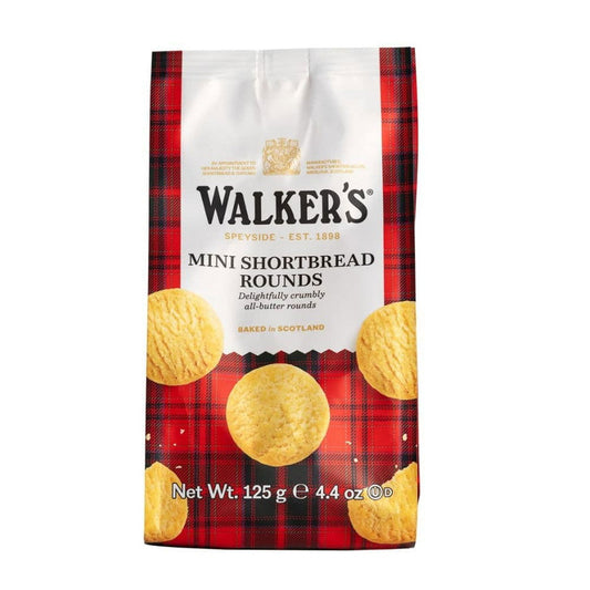 Walkers Shortbread Mini Rounds 4.4oz (Case of 6) - Three Lions Pantry