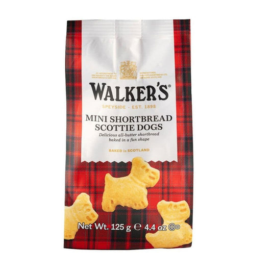 Walkers Shortbread Mini Scottie Dogs 4.4oz (Case of 6) - Three Lions Pantry