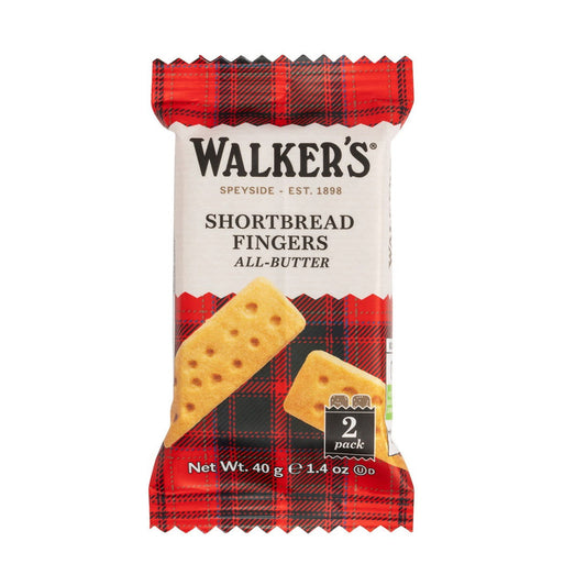 Walkers Shortbread Portion Pack - 2 Fingers - 1oz  (Case of 150) - Three Lions Pantry