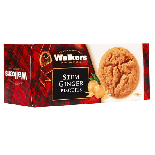 Walkers Shortbread Stem Ginger Cookies 5.3oz (Case of 12) - Three Lions Pantry