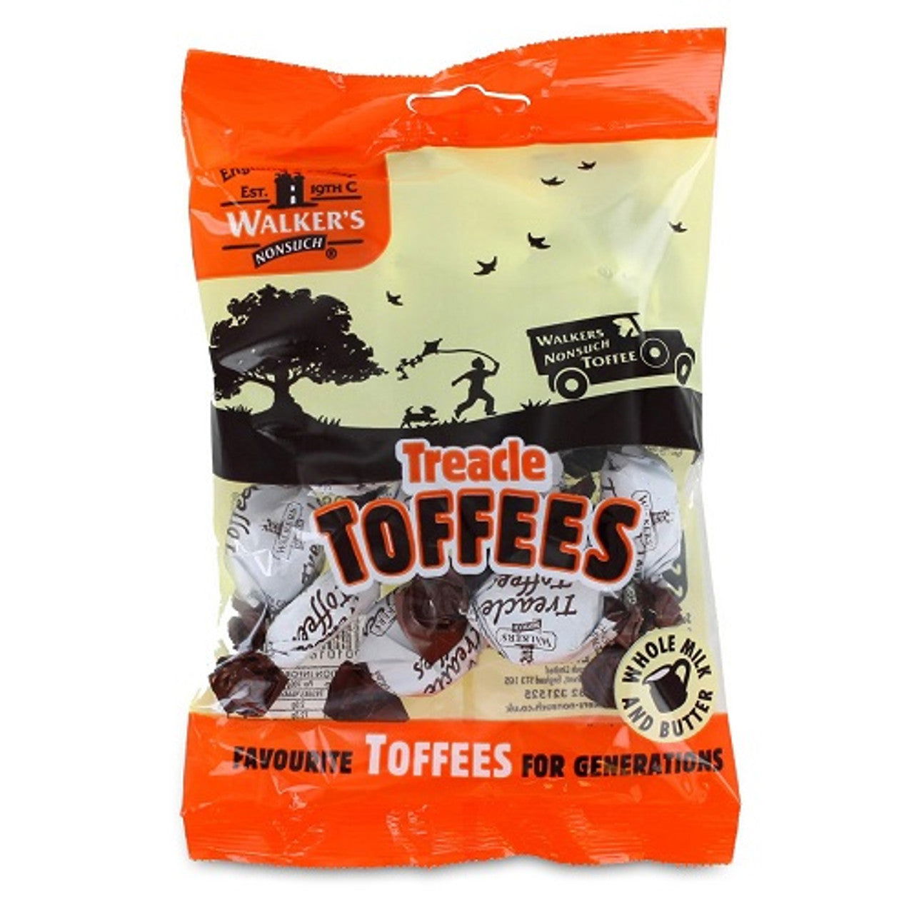 Walkers Treacle Toffee 150g  (Case of 12) - Three Lions Pantry