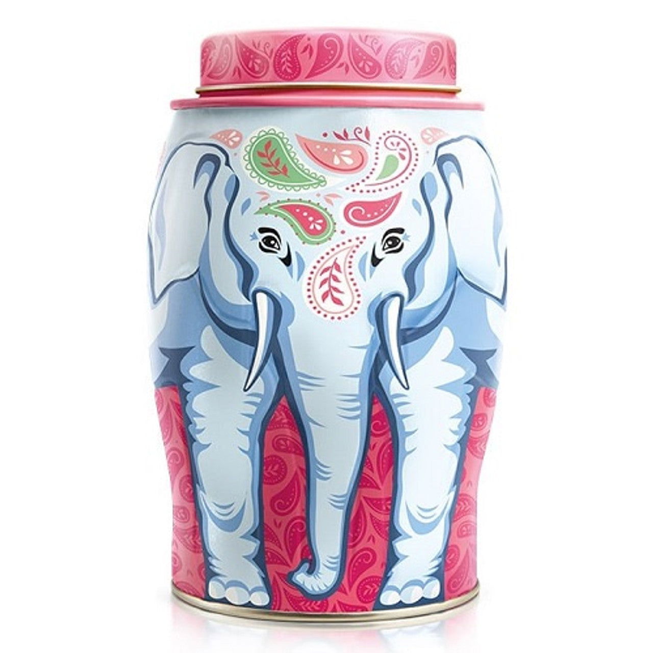 Williamson Modern Paisley Elephant Tea Caddy (Earl Gey)  (Case of 6) - Three Lions Pantry