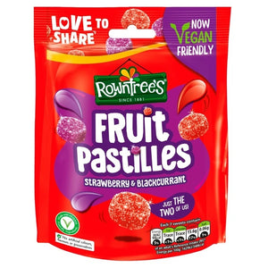 Rowntrees Strawberry and Blackcurrent Fruit Pastilles - Three Lions Pantry