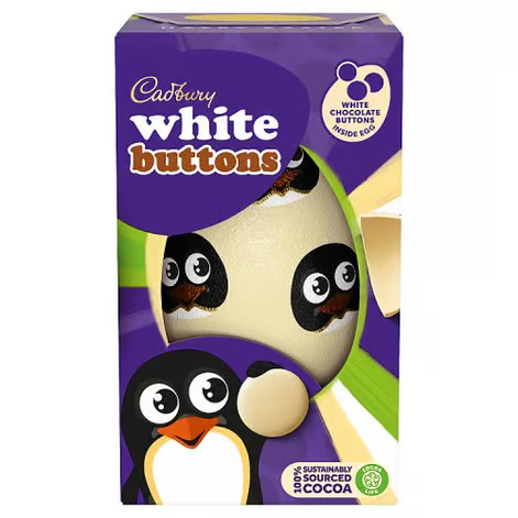 Cadbury White Buttons Egg Small 98g